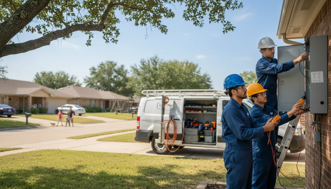 Certified electrician providing emergency electrical services in Popejoy, IA